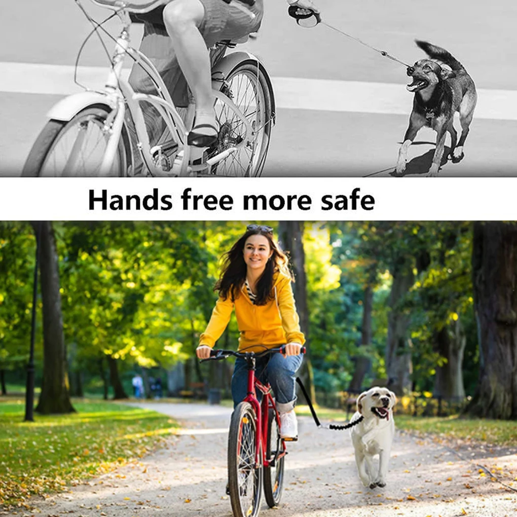 الكلب دراجة الجر حزام الحبال يده مقاومة للاهتراء النايلون المقود الدراجة الحيوانات الأليفة المشي الركض حارس المشي الحيوانات الأليفة طوق #2