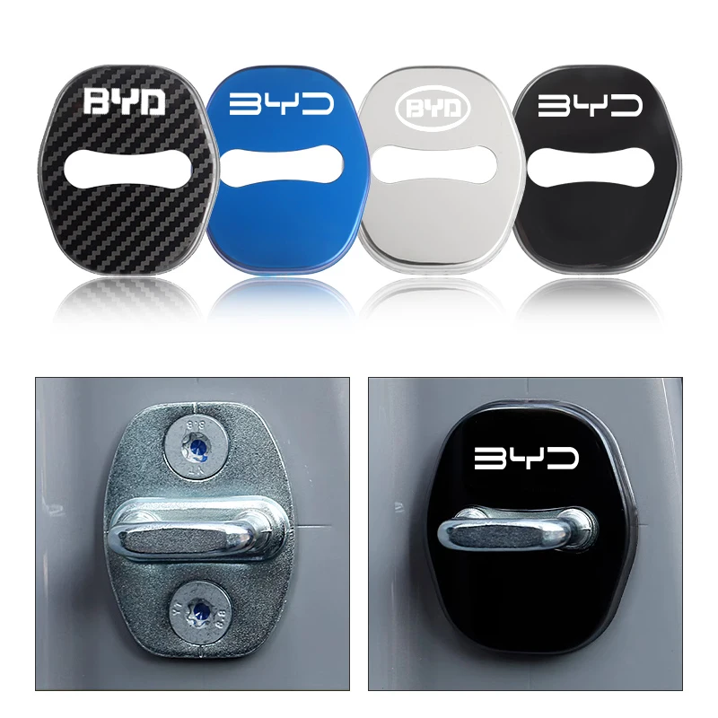 4pcs Car Styling Door Lock Protective Cover Door Lock Cover Case For BYD Atto 3 Act Tang F3 E6 Yuan Song Plus EV F0 Qin Han S6