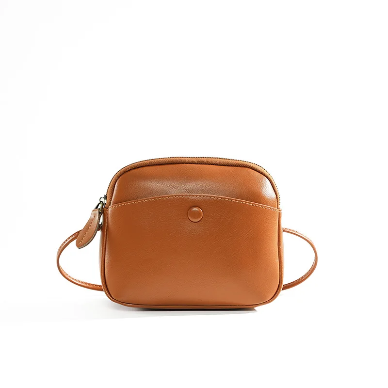 сумка женская Top Grain Cowhide Stitching Minimalist Shell Bag Black Daily Use 2025 Spring Crossbody