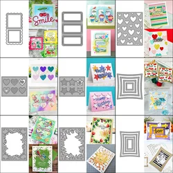 Metal Cutting Dies Heart & Star Panel diy Scrapbooking Photo Album Decorative Embossing PaperCard Die