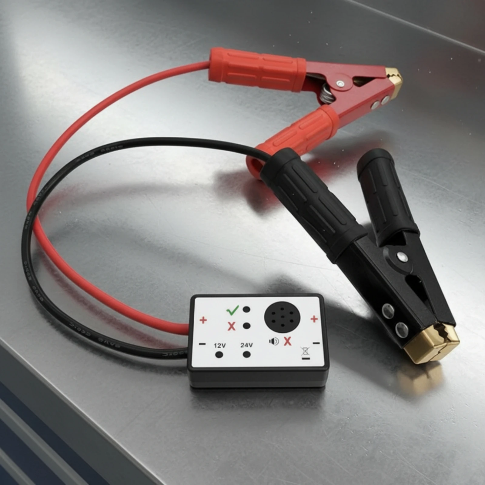 Car Battery Surge Absorber Insulated Cables Metal-Joining Battery Protector Auto Part 12V 24V Red and Black