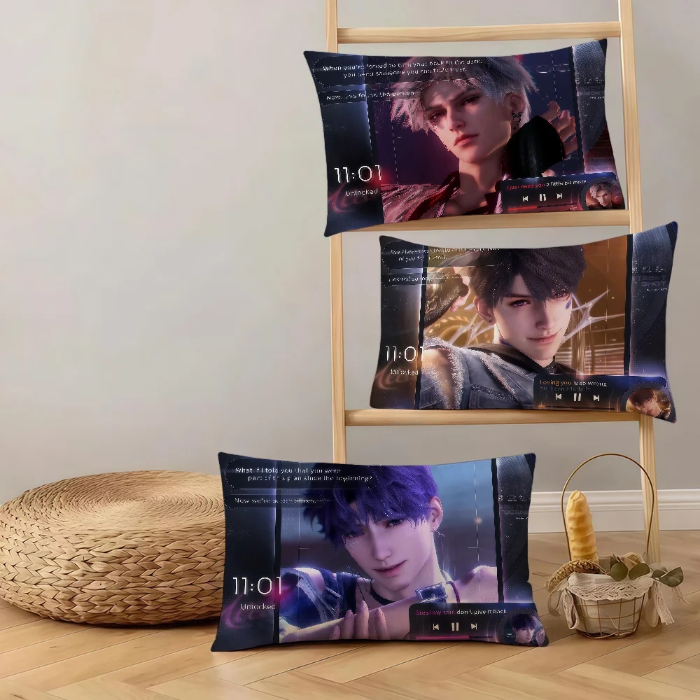 Sylus Zayne Caleb Heartbeats Ablaze Love Deepspace Rectangle Pillow Cover Home Sofa living Room hogar Coffee Shop Pillowcase