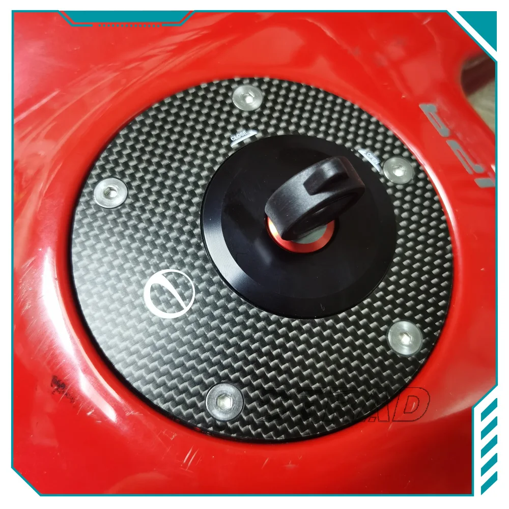 For CF MOTO 250SR/450SR 2021-2025 Quick Release Fuel Tank Cap Carbon Fiber Keyless Oil Gas Cover Motorcycle Accessories