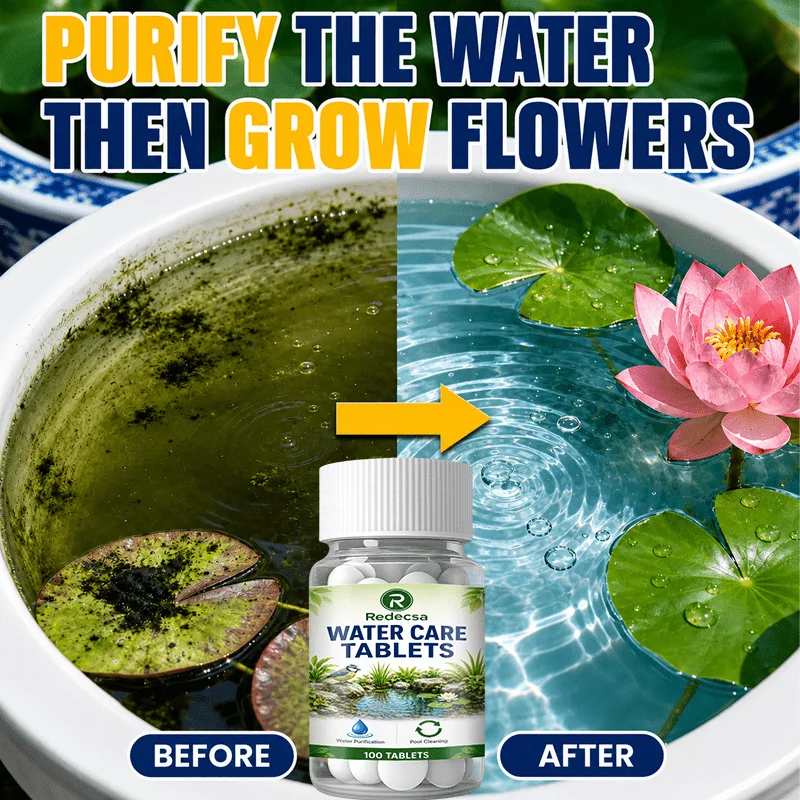 Multi‑Purpose Water Clarifying Tablets, Fast‑Dissolving, Clears Cloudy Water for Ponds, Pools, Spas & Aquariums,Compact Portable