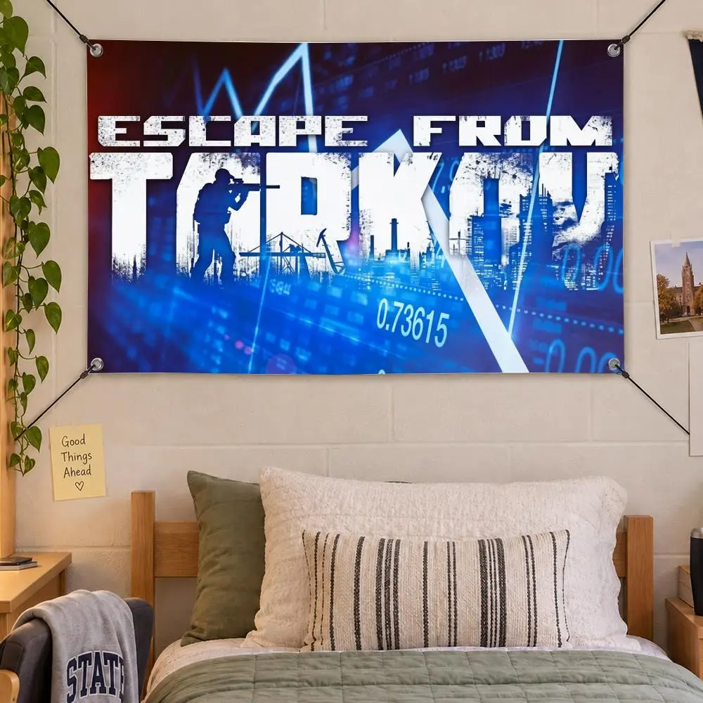 Game Shooter Escape from Tarkov Flags Decorative Flag Banner Indoor Bedroom Dorm Gaming Room Wall Party Club Decor Fan Gift