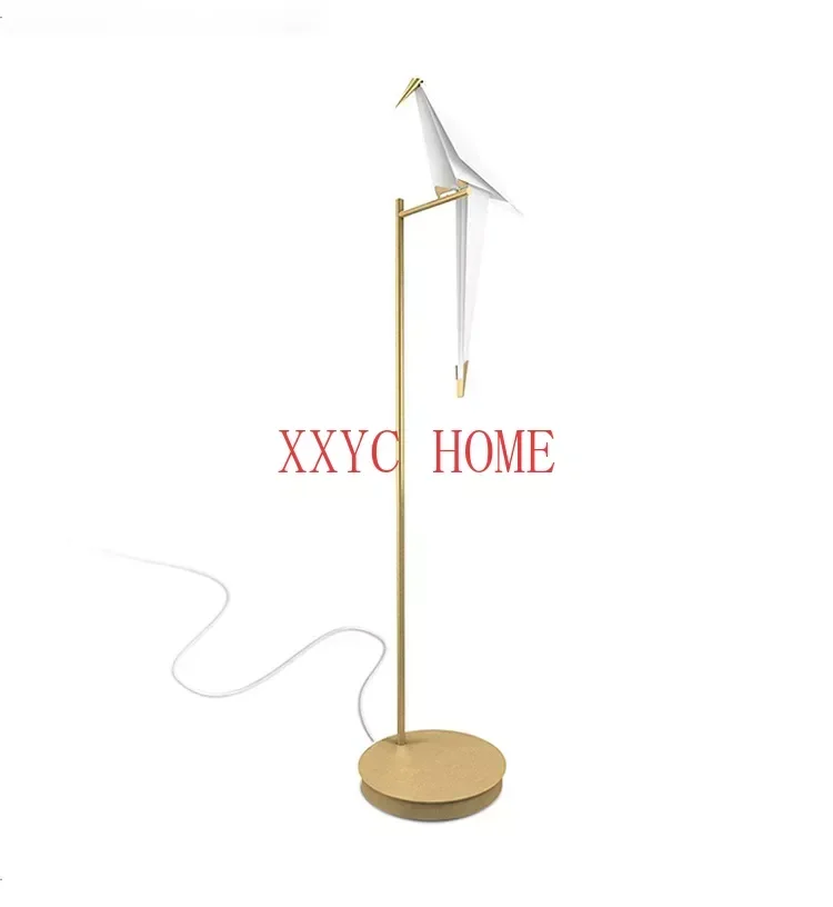 

Bird Paper Floor lamp Nordic gold floor light Bedroom living room origami light Study Reading table lamp Deco Luminaire