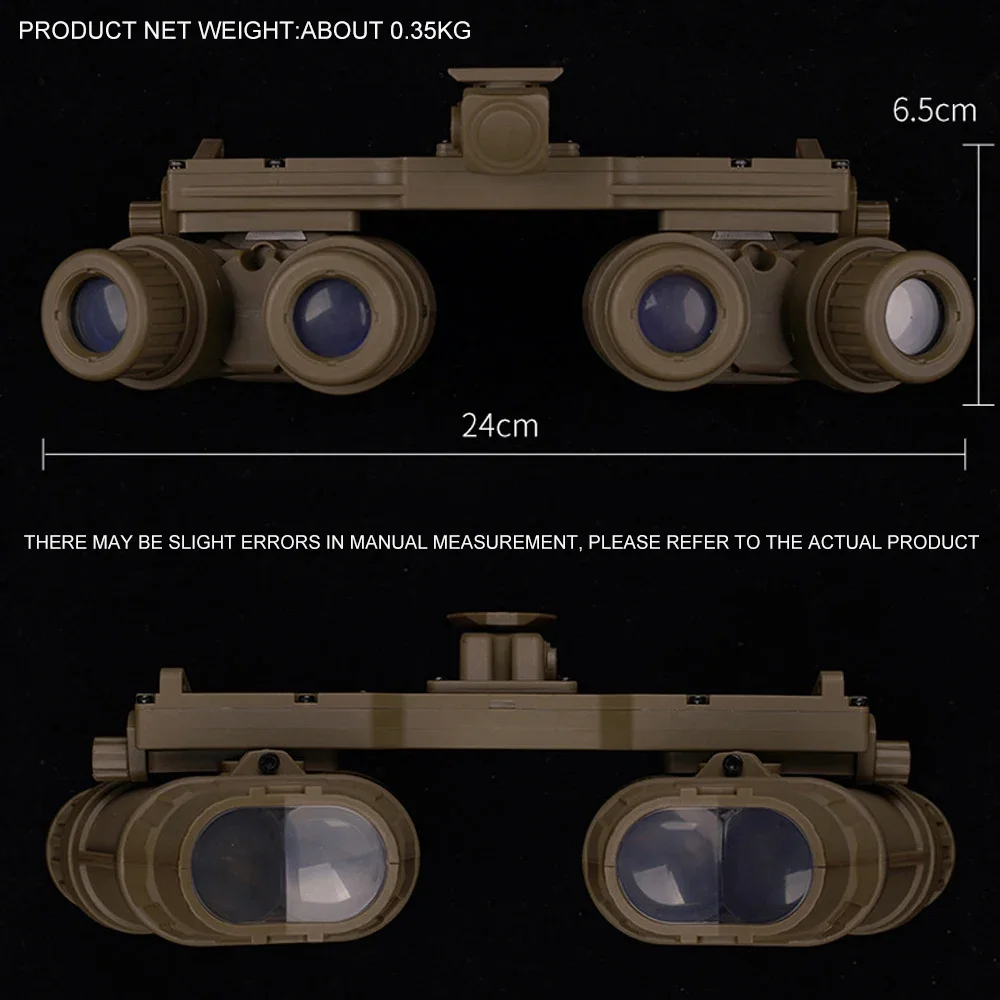 Imagem -02 - Night Vision Goggle com Caixa de Bateria Capacete Tático Airsoft Mount Modelo Dummy Acessório Decorativo Gpnvg 18