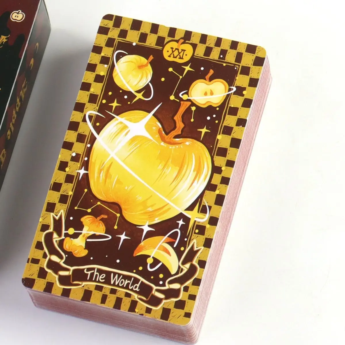 Apple Tarot Deck 79 Stück Tarotkarten 10,3 * 6 cm Out of Curiosity über die Äpfel im Garten von Eden