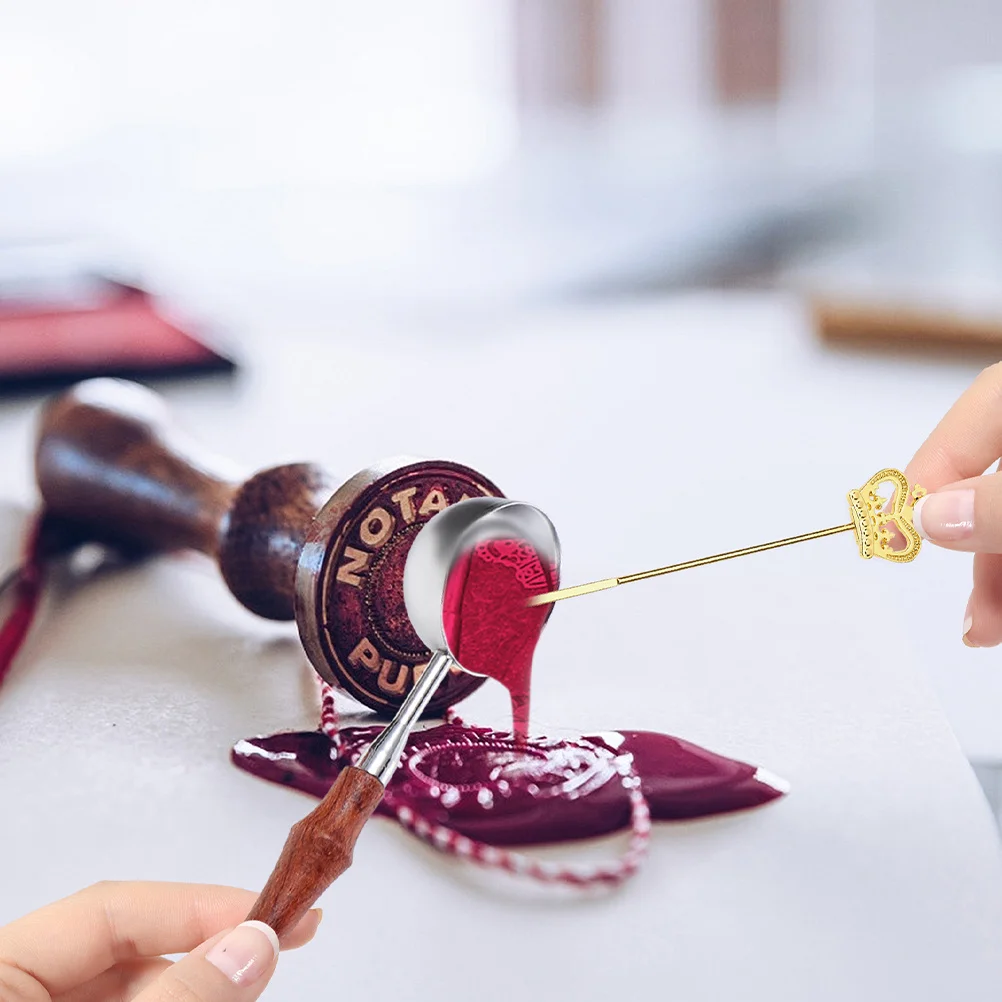 2 قطعة ختم من الشمع اثارة العصي مقاومة للحرارة قضبان الفولاذ المقاوم للصدأ لمستلزمات ذوبان الشمع أسرع اثارة العصي