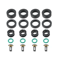 4 Sets Fuel Injector Repair Seal Rebuild Kit Fit For Accord 1985-2002,Civic 1985-2000,Civic Del Sol ,CRX ,CR-V ,Odyssey,Prelude