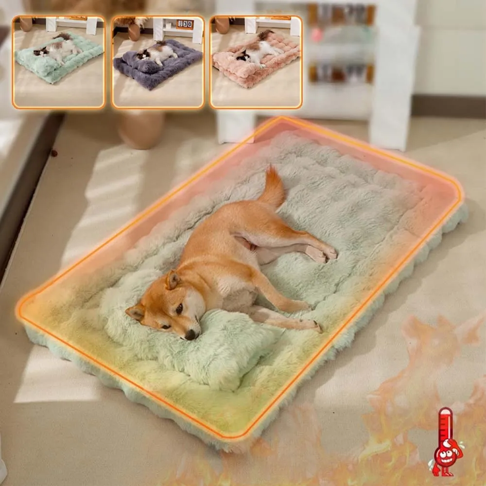 

Cat Pet Beds Winter Warm Thickened Dog Blanket Plush Pet Mat Soft Faux Rabbit Fleece Puppy Bed for Cats Dogs 고양이 용품 Cuccia Gatti