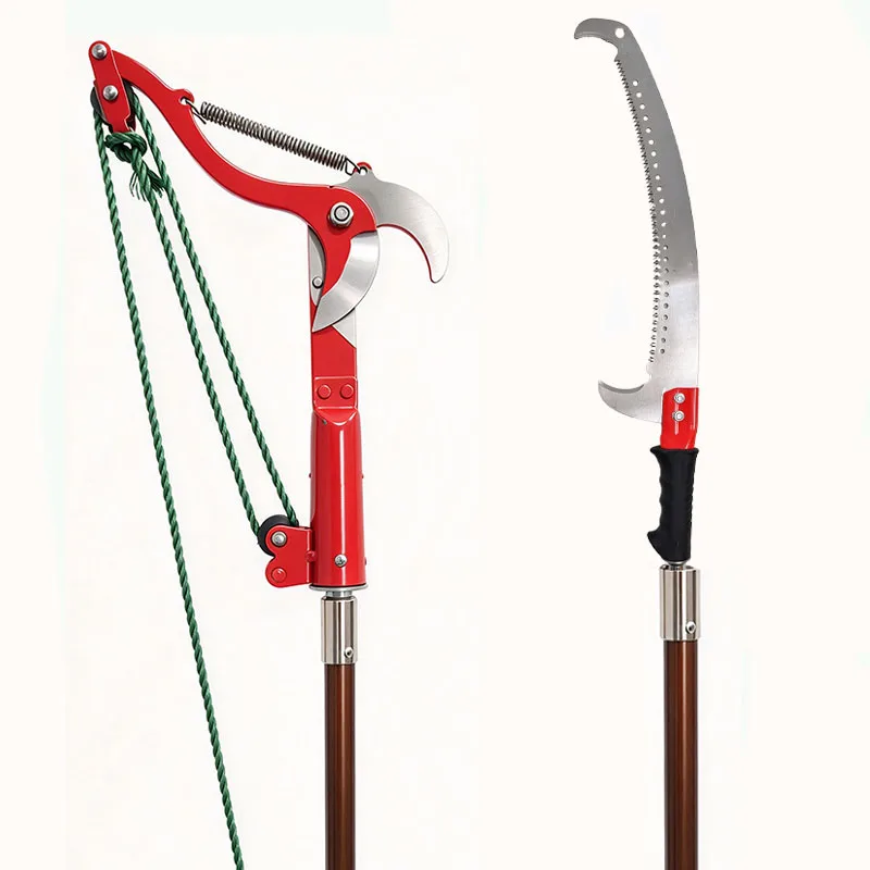 3 m Long aluminum alloy telescopic rod high altitude pruning shears light garden branch cutting hand tool branch pruning saw