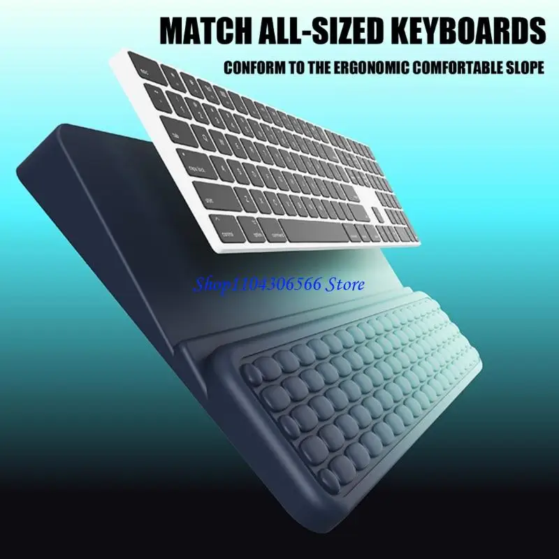 02DD Adjustable Memory Foams Keyboard Wrist Rest Pad For Optimal Hand Postures And Supports