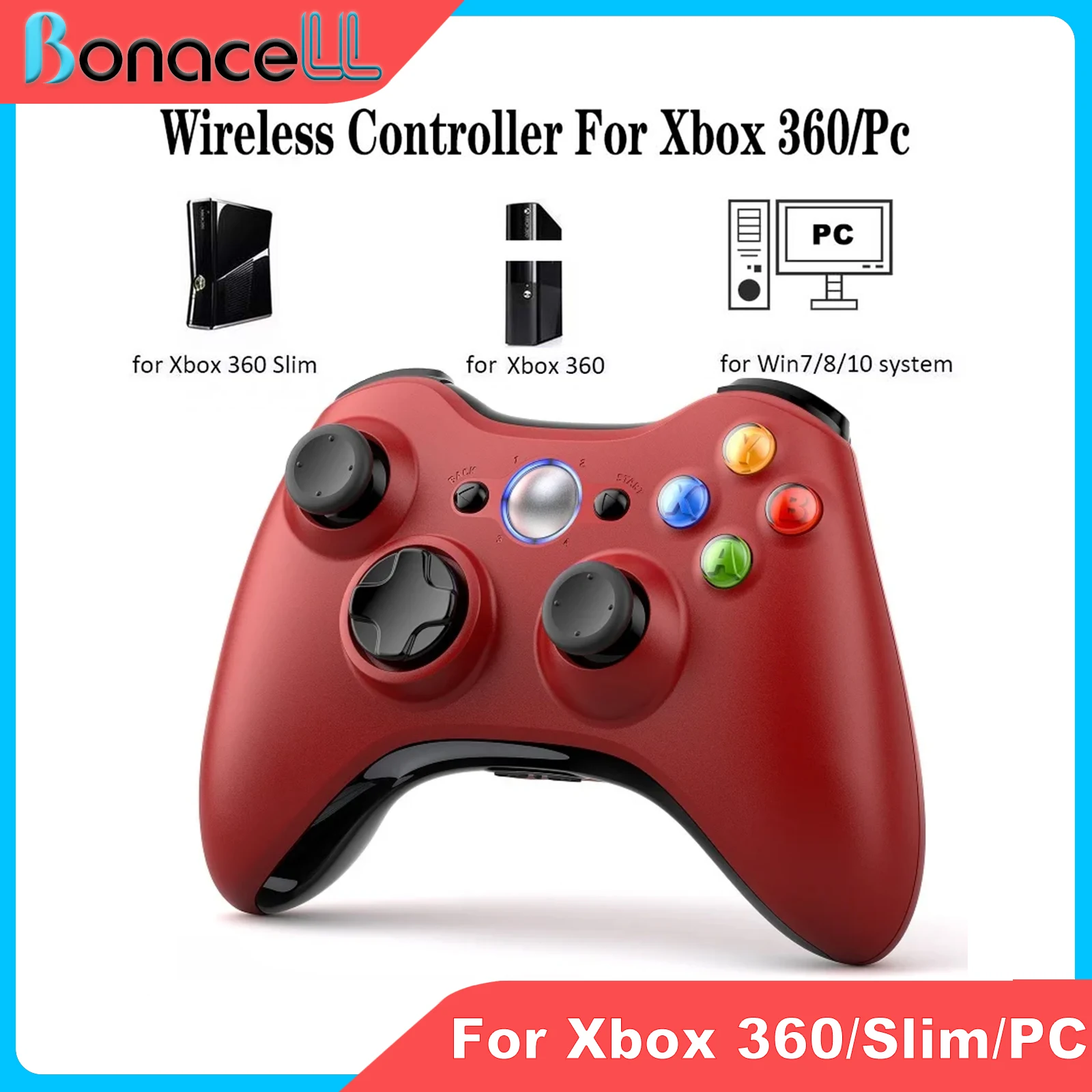 وحدة تحكم لاسلكية لـ Xbox 360/Slim/PC وحدة التحكم Gamepads Repository الزناد محرك مزدوج الاهتزاز عصا التحكم في الألعاب التحكم عن بعد