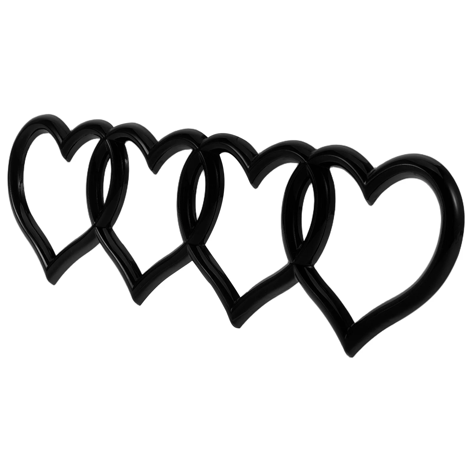 

3D Car Decals Heart Shaped Stickers Automotive Exterior Accessories Durable Tail Badge Decoration Hood Stripes Bumper Car