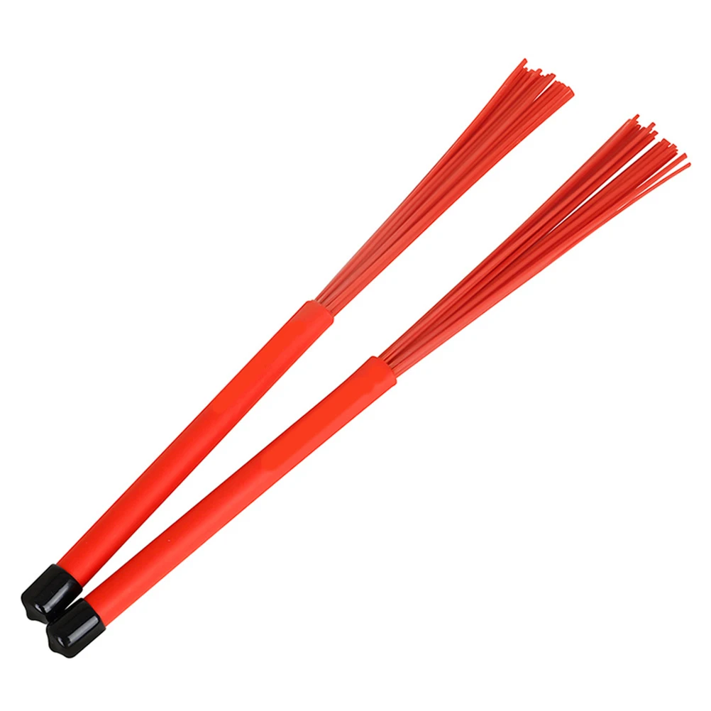 

1Pair Drum Brush Rubber Wire Brush Non-Slip Comfortable Grip Professional Jazz Drum Percussion Accessory Instrument Accessories