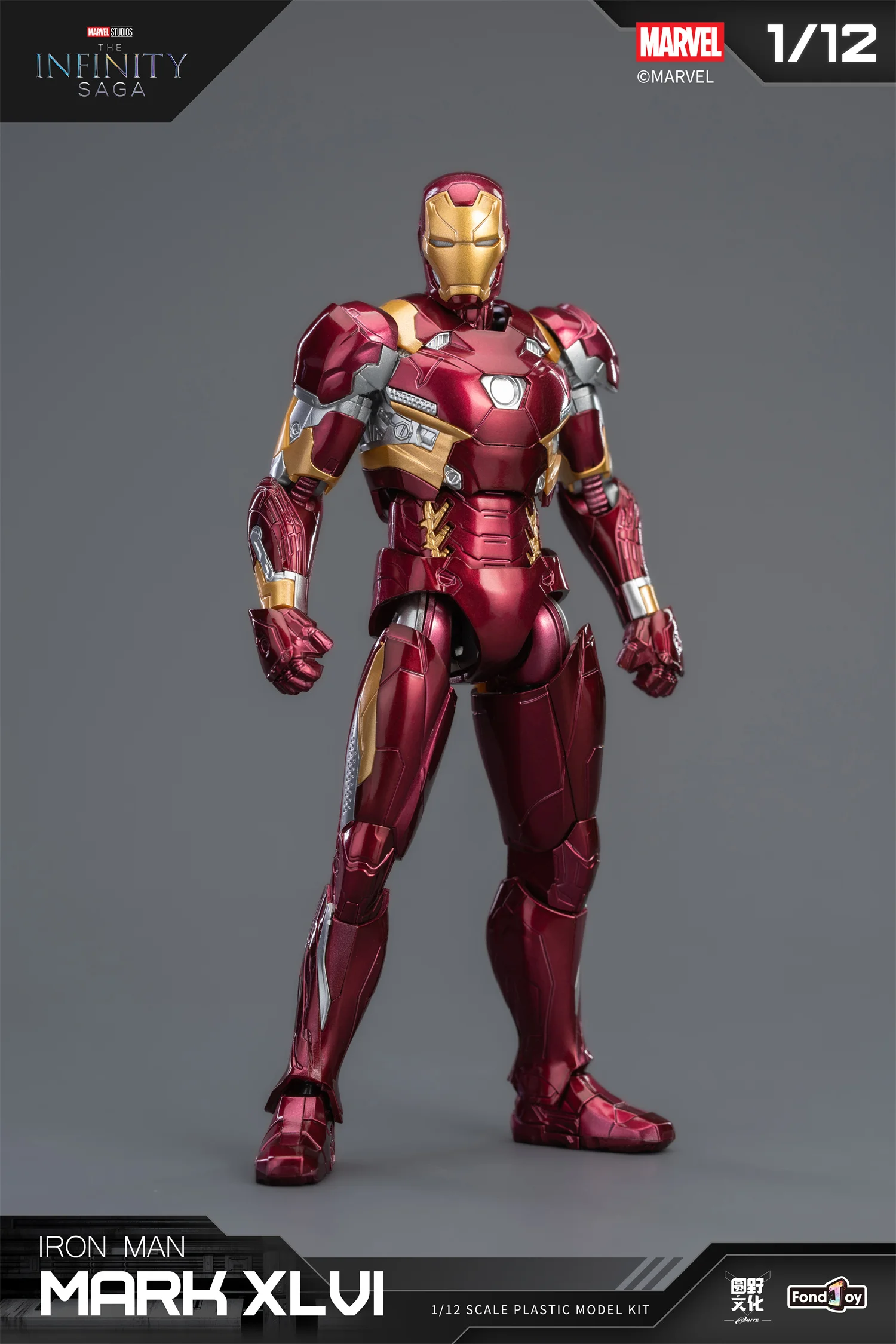 1/12 Original FondJoy Iron Man Tony Stark Legend Action Figure MK45 MK46 MK50 MK4 DIY Baustein Spielzeug Sammlung Anime Modell – Detail 11