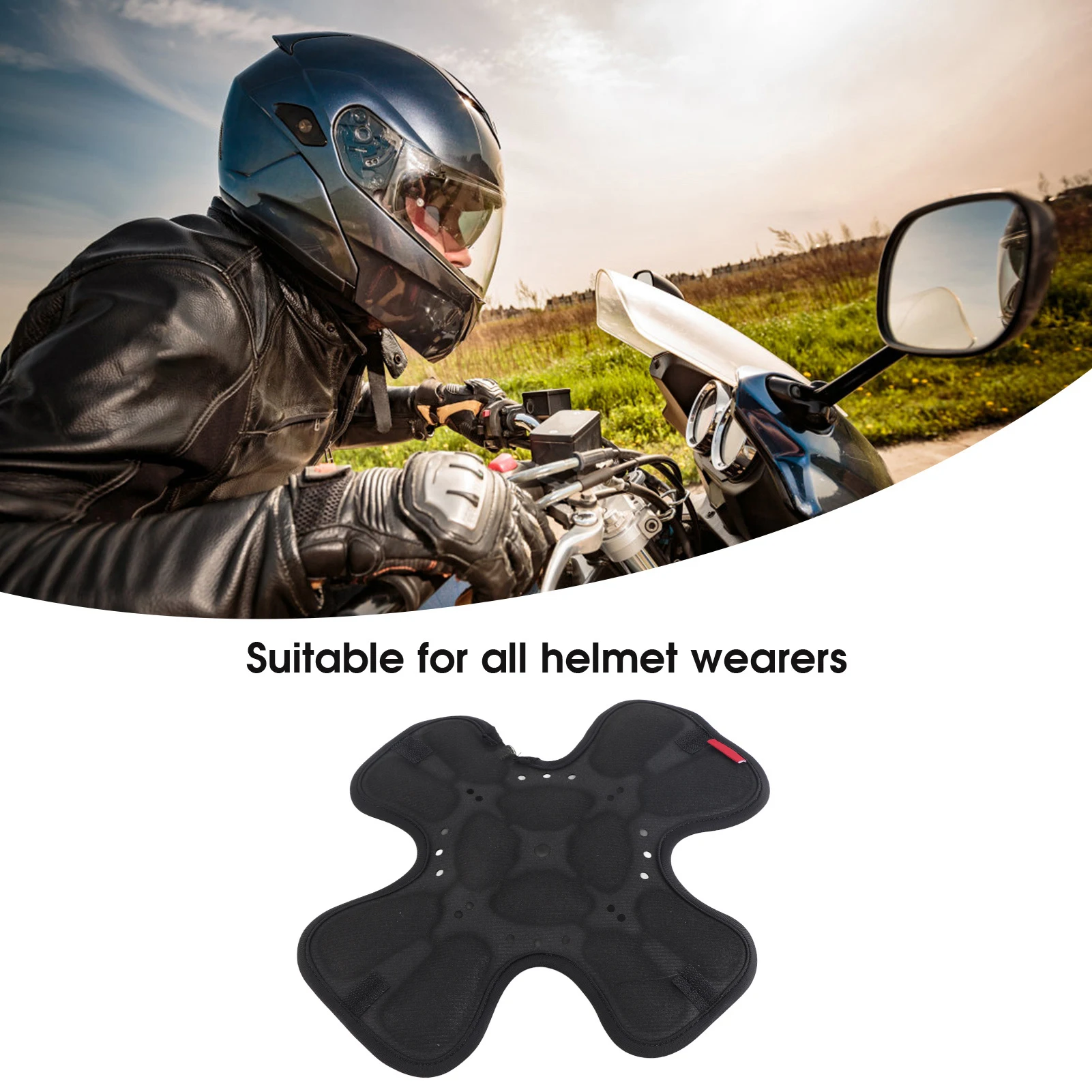 

Motorcycle Helmet Pad Helmet Padding Set 360° Head 3D Air Shock Absorption Helmet Padding