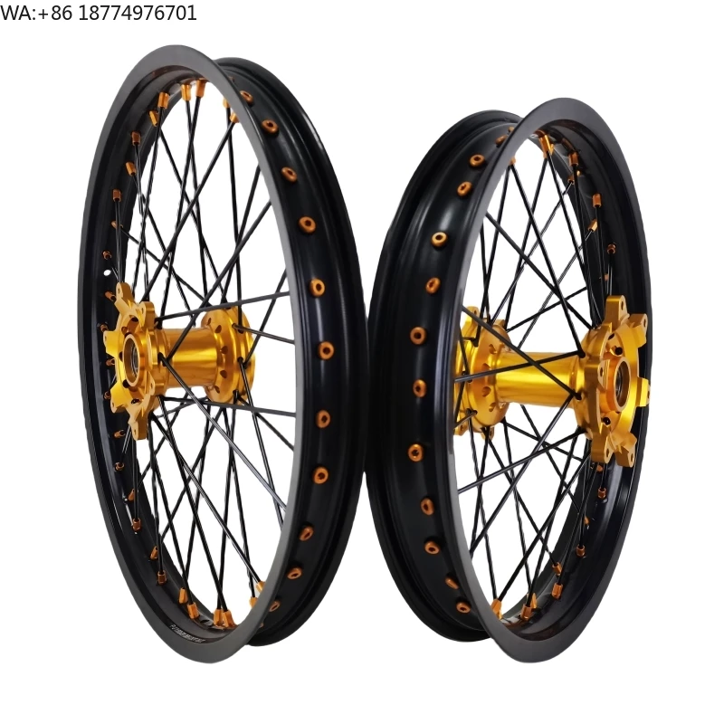 Motorcycle  Wheels 18 19 21 Inch by Aluminum Alloy Enduro Rims Spoked Rims for RMZ 250 450 450Z