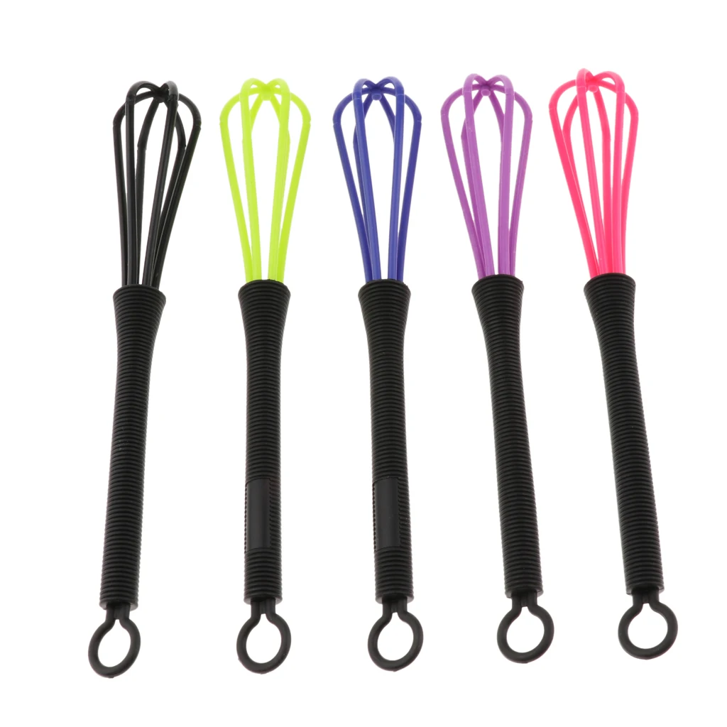 5 Pieces Hairdressing Hair Color Whisk Hair Bleach Dye Cream Mixer Tools