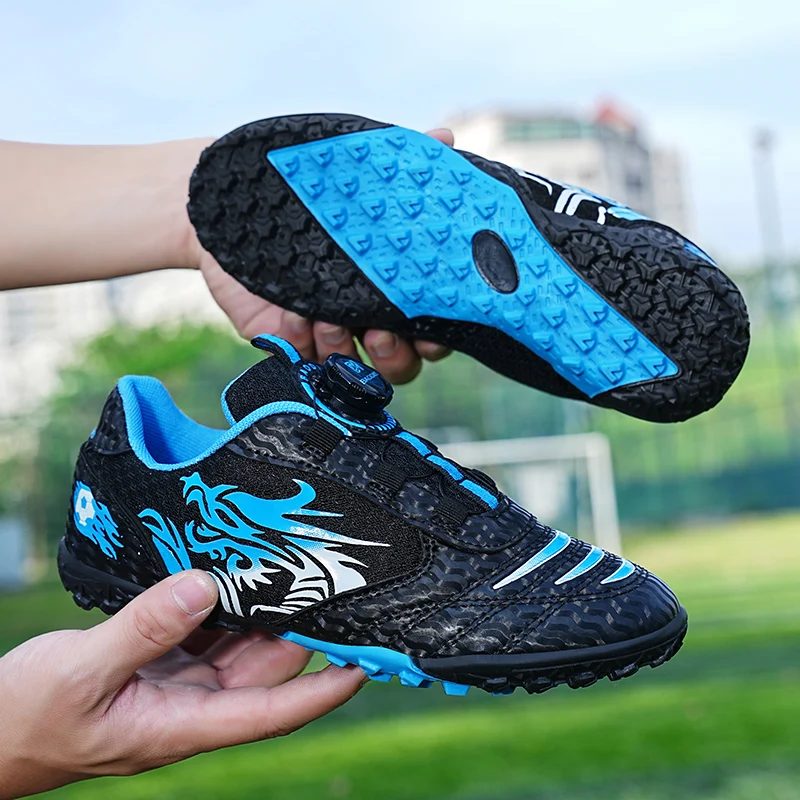 Kids Soccer Shoes for Boy Outdoor Sports Field Grass Training Football Boots Indoor Fast Soccer Tennis Childrens Football Shoes