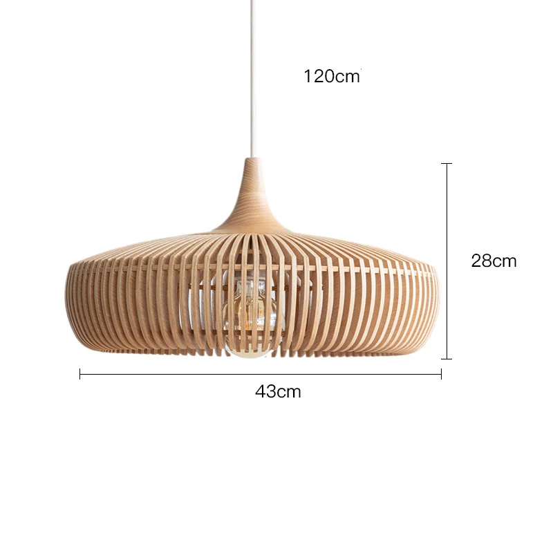 Clava Dine Log Hout Hanglamp Vintage Denmark Designer Lamp Voor Eetkamer Studeerkamer Woonkamer Tafeldecoratie Loft Lamp