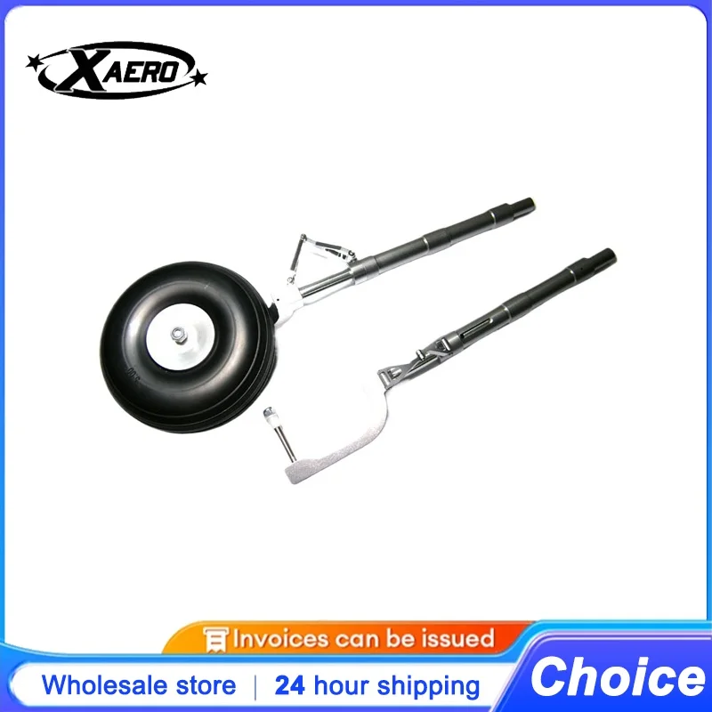 

50cc Zero Fighter Metal Shock Absorbing Landing Gear, RC Airplane Model Parts, Aviation Aluminum Alloy Damping Strut for Warbird