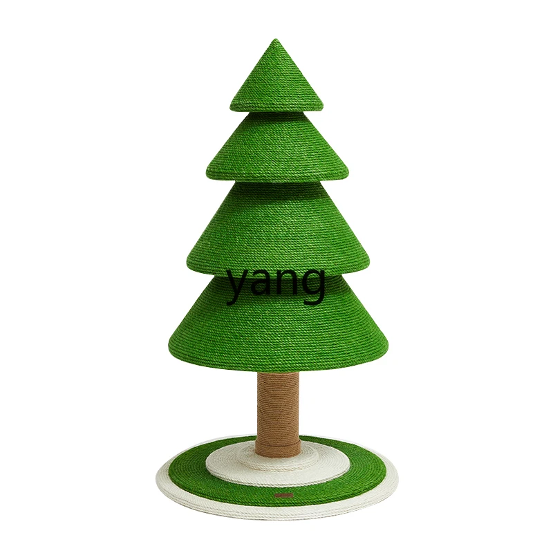 

Yjq Cat Climbing Frame Christmas Tree Cat Nest Integrated Grinding Claw Pet Toy Climbing Column