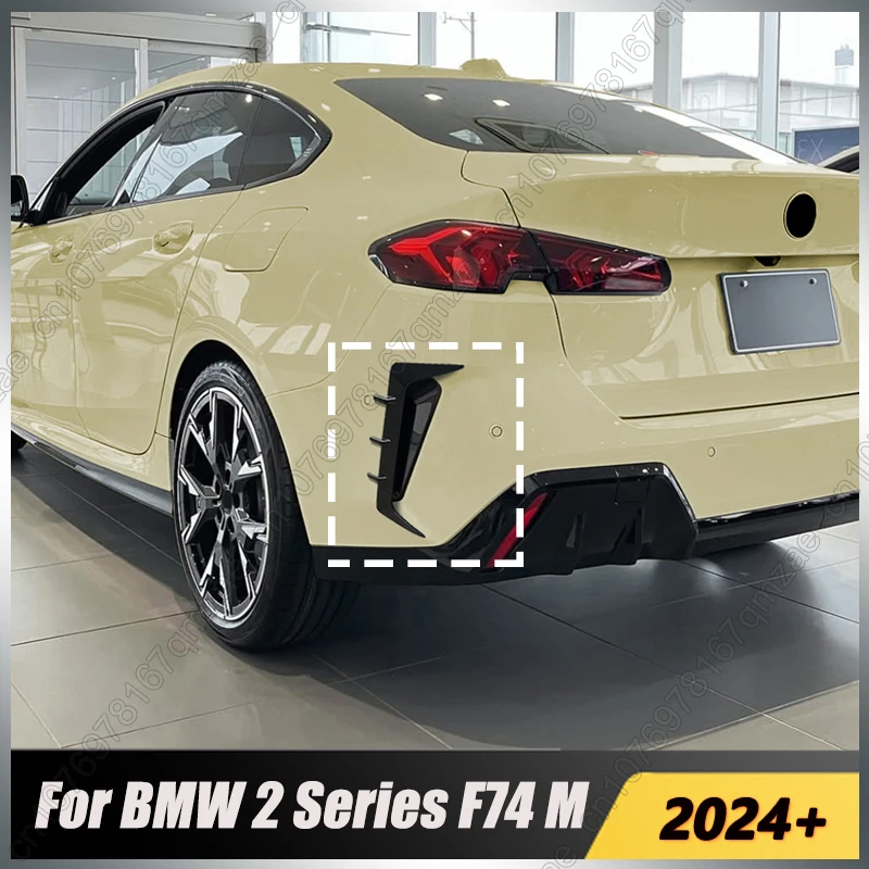 

For BMW 2 Series F74 M Sport 2024 2025 Rear Bumper Side Fender Trim Cover MP Style Side Spats Canards Vents Body Kits