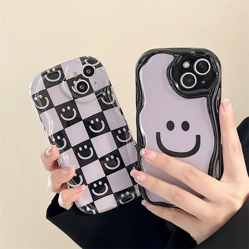 Phone Case For VIVO V30E V30 5G Y15S Y15A Y01 Y16 V29E V27E V25E V23E V21E V27 V25 V23 V20 T1 S1 V15 Pro cover Soft Lattice