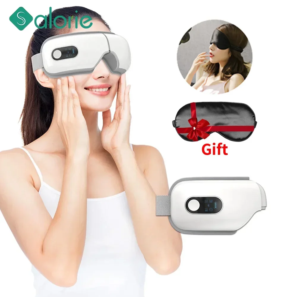 

Smart Eye Massager 6D Airbag Vibration Eye Care Bluetooth Music Eye Mask Hot Compress Massage Glasses Anti Dark Circles Eyebag