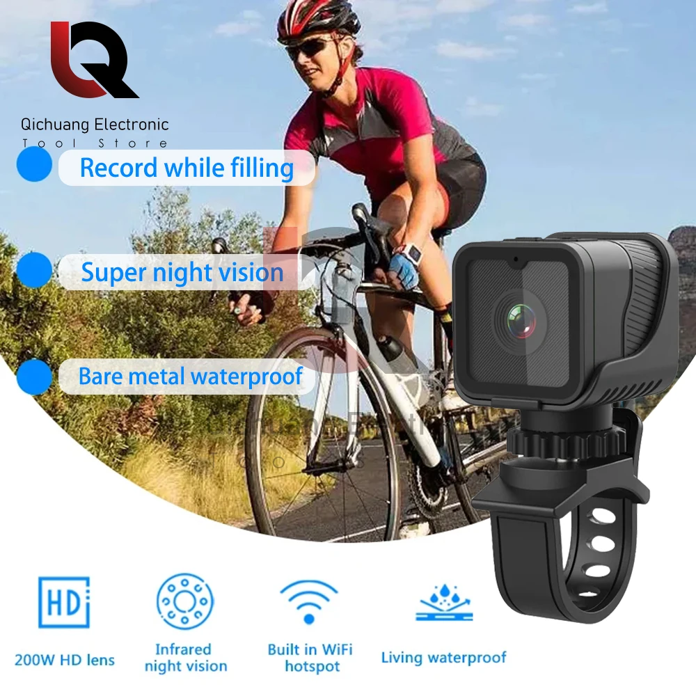 1080P High-definition Portable Sports Mini Camera With Hotspot Wifi Waterproof Camera Motorcycle And Bicycle Driving Recorder