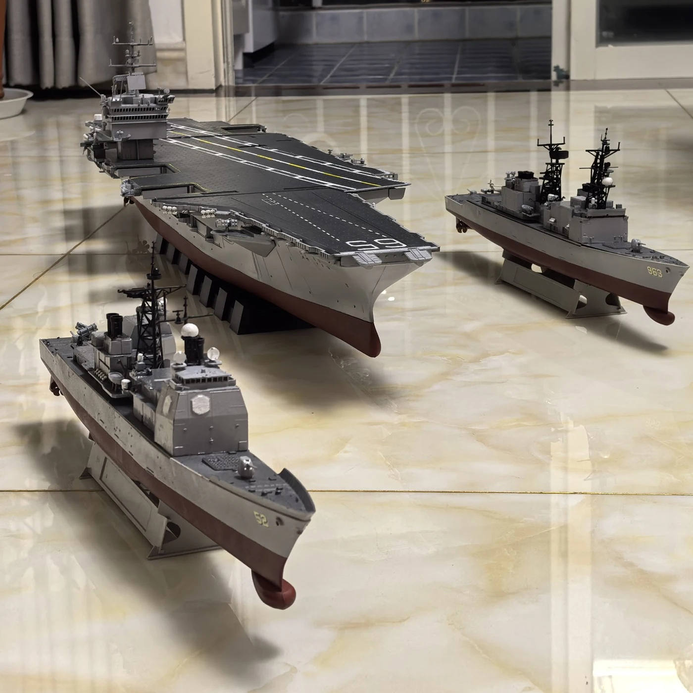 Barco RC de 110cm, versión de los años 90 del portaaviones empresarial, barco de Control remoto, cuatro motores 180, barco RC, modelo RTR, juguete para adultos