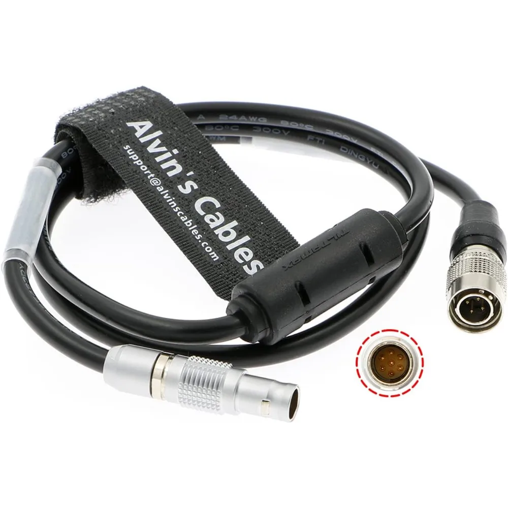 

Alvin’s Cables Nucleus M 7 Pin to Hirose 4 Pin Male Run Stop Cable for Sony Venice| F5| F55 Camera for Tilta 70CM|27.6Inches