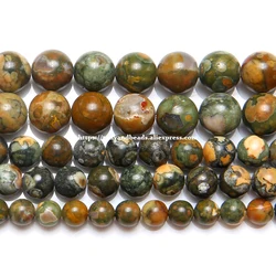 Natural Stone Old Kambaba Jasper Round Loose Beads 15