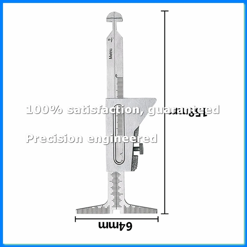 HI-LO Stainless Steel Welding Gauge Inch&Metric for Measurement of Pipe After Fit-Up/Alignment Space 32mm 37 1/2inch-A73M