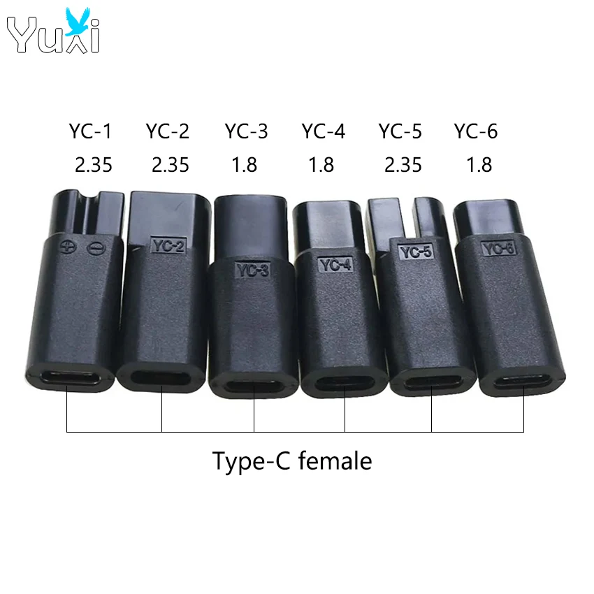 YuXi Universal Hair Clippers Cable Type-C Connector USB Adapter Charging Heads Power Cord Razor Charger Convetor Extension Slot