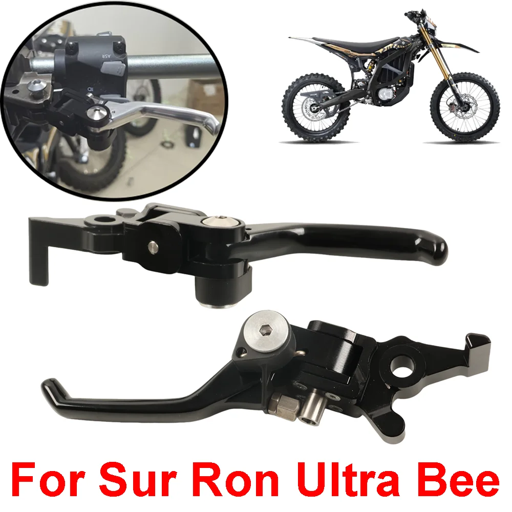AliExpress S2R Electric Dirt Bike Folding Two Fingers Brake Levers Drop-proof Forged Brake Handle Lever For Sur Ron Ultra Bee Surron Ultrabee