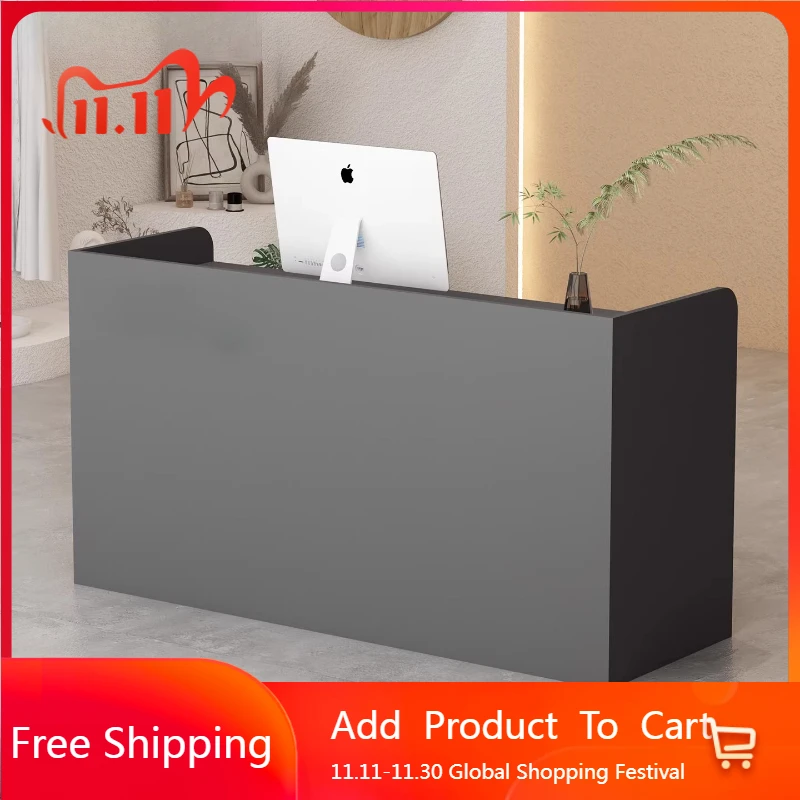 

Beauty Welcome Reception Desks Unique Shelves Display Design Reception Desks Minimalist Company Scrivania Commercial Furniture