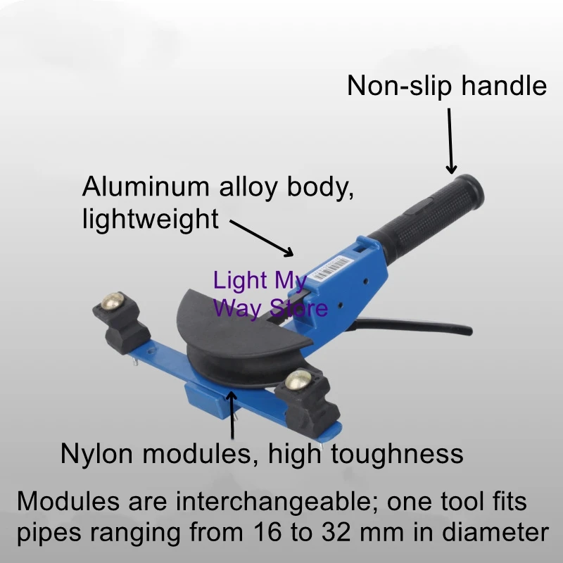 Manual Pipe Bender for Aluminum-Plastic and Copper-Plastic Pipes: Essential Hardware Tool for Plumbing Installation (90°)