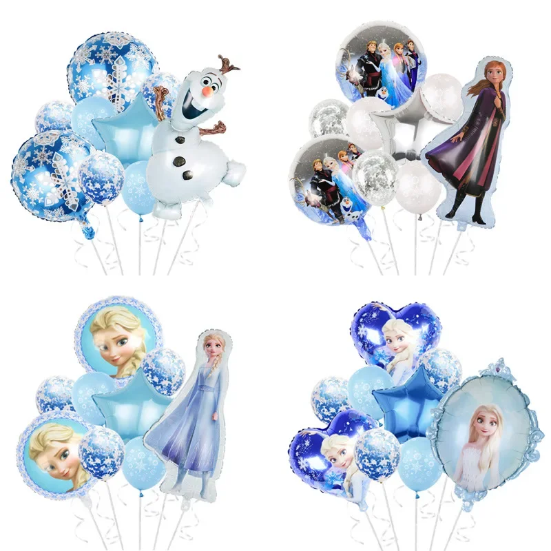 Disney Frozen Princess Cartoon Elsa Cartoon Olaf Set Birthday Party Balloon Decoration