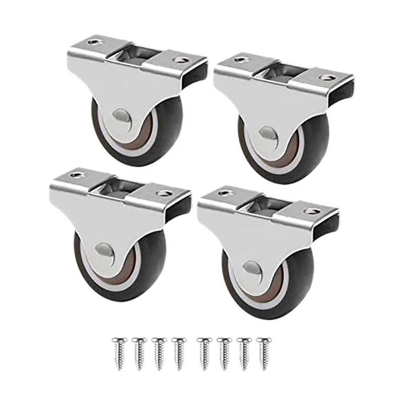 

ABXF-20 шт. мини-колесики для мебели, маленькие фиксированные колесики 25 мм, направленные и поворотные колесики для мебели