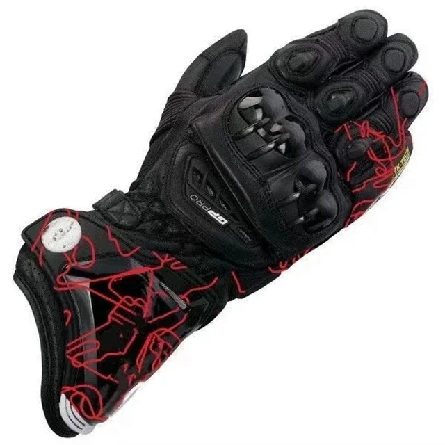 New 3-color GP PRO Leather Gloves Anti Drop And Wear-Resistant Motorcycle Off-Road Gloves