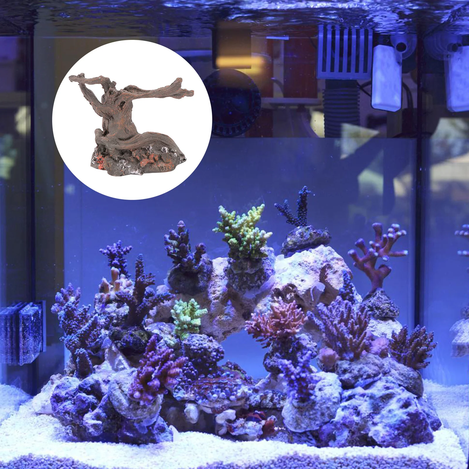 

1Pcs Vivid Tree Figure Sturdy Resin Fish Tank Adornment Micro Landscape Adornment Creative Aquarium Decorations