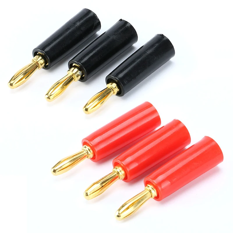 20pcs Banana Plugs 4MM Banana Head Connectors Speaker Plug Terminal Post Connector for Multimeter Test RC Battery Motor ESC DIY