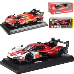 Bburago 1/24 499P #51 Champion Adult Alloy Racing Car 24h LMH Rally for Ferrari Vehicle Die Cast Collection Gift 963 # 5 Porsche