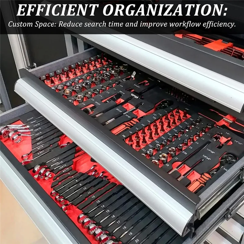 【24 Hours Sale】Foam Liner Sheets For Tool Boxes, 4 Pack Polyethylene Inserts 18 X 13 X 1 Inch, Tools Case Organizer