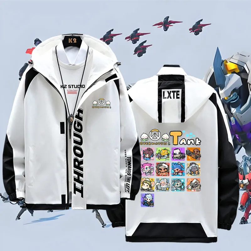 

Тематическая игровая толстовка-куртка на весну-осень, молодежная модная верхняя одежда из полиэстера с длинными рукавами для мужчин и женщин
