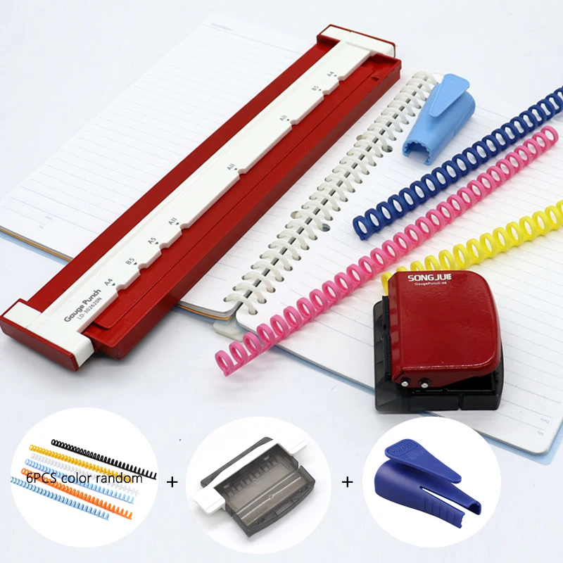 A4(30 holes) B5(26 holes) A5(20 holes)DIY Hole Puncher Loose Leaf Hole Punch Handmade Loose-leaf Paper Hole Puncher for Office