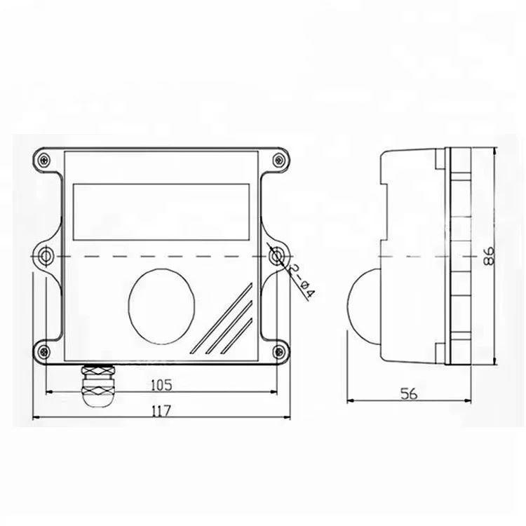 Uscita analogica 0-5V 0-10V 4-20mA Serra agricola lux rilevamento della luce illuminazione intensità di illuminazione sensore di luce